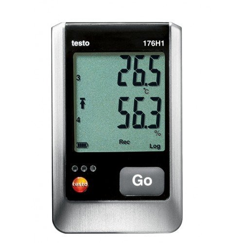 Testo 176 H1 4-kanálový datalogger teploty a vlhkosti s displejem a připojenou sondou